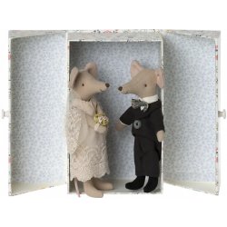 Svatební myší pár v krabičce Maileg