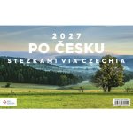NOTIQUE stolní Po Česku stezkami Via Czechia 23,1 × 14,5 cm 2027 – Hledejceny.cz