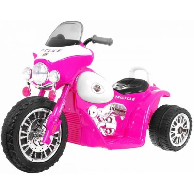 Majlo Toys elektrická tříkolka Chopper růžová