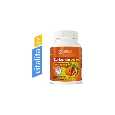 Nutricius Kurkumin 200 mg extra strong 60 kapslí – Hledejceny.cz