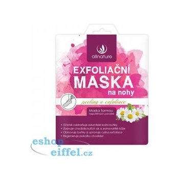 Allnature maska exfoliační na nohy 40 ml