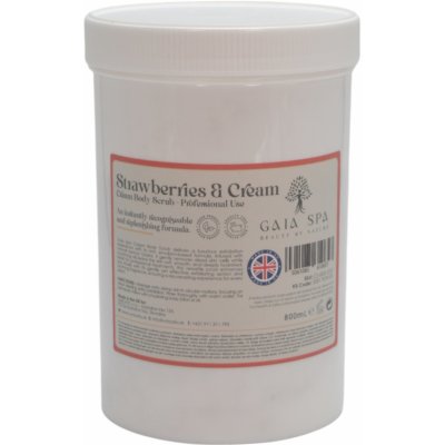 Gaia Spa tělový peeling jahody se šlehačkou 800 ml – Zboží Mobilmania