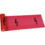 Anticor fólie výstražná rudá s bleskem 220 mm x 20 m – Sleviste.cz