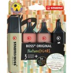 Stabilo Boss Original NatureCOLORS 4 barvy 2-5 mm 70/4-2-3 – Zboží Mobilmania