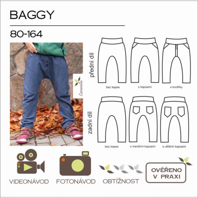 Tištěný střih baggy – Zboží Mobilmania