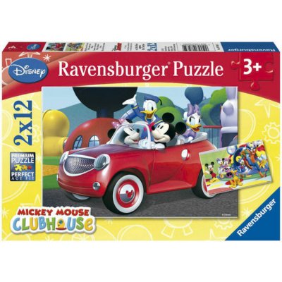 Ravensburger Mickey Mouse s přáteli 2 x 12 dílků – Zbozi.Blesk.cz