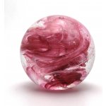 Artcristal Bohemia Skleněné těžítko koule - duhové, Růžová / Bílá | České sklo z rodinné sklárny – Zbozi.Blesk.cz