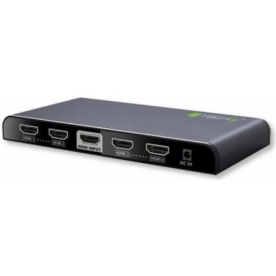 TECHLY Rozdzielacz-splitter AV HDMI 2.0 1/4 Ultra HD 4Kx2K 3D 023981 – Zboží Živě