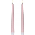Star trading LED svíčka FLAMME CANDY 26 cm SET/2ks růžová – Zboží Dáma