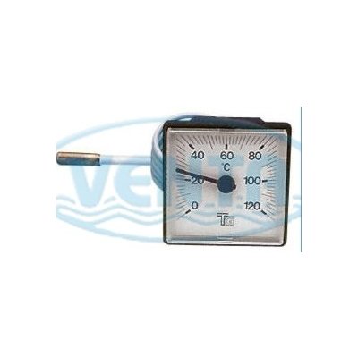 Regulus 120 Teploměr TG 0-120° hran..48x48 mm, 1m kapiláry 130.10025.00A – HobbyKompas.cz