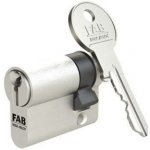 Assa ABloy FAB 1.01/DNm 30+10 - půlvložka, 3 klíče Nikl matný – Sleviste.cz