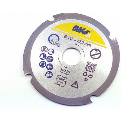 Magg Řezný kotouč na dřevo 115x22,2 mm PHT-0110 – Sleviste.cz