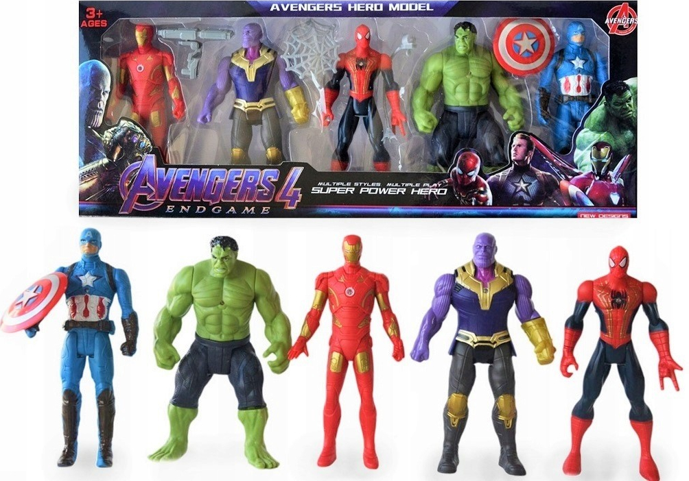 Avengers sada 5 figurek hulk thanos