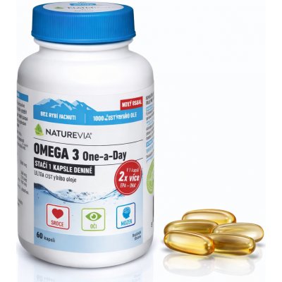 Swiss NatureVia Omega 3 One a Day 60 kapslí – Hledejceny.cz