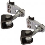 LOCINOX GBMU4D20 B 130 ALUM - regulovatelné panty k navaření na ocelový sloupek, pro brány a branky, závit M20, stříbrné – Sleviste.cz