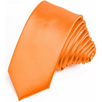 Greg kravata oranžová slim fit 99175 – Zboží Mobilmania