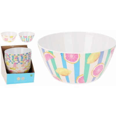 M.A.T. Group Mísa melamin ovocný motiv mix 25 cm 4 l – Zboží Dáma