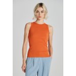 Gant HIGH NECK RIB TANK TOP oranžová – Sleviste.cz