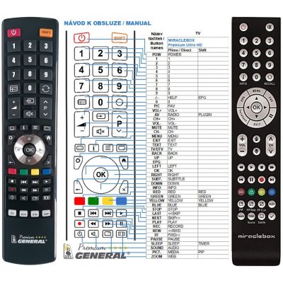 Dálkový ovladač General Miraclebox Signum 9 HD Twin – Zboží Živě