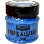 Pentart Barva na kůži a textil třpytivá 50 ml MODRÁ – Zboží Dáma