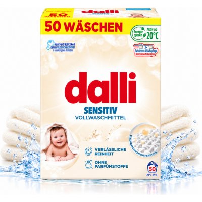 Dalli Sensitiv univerzální prací prášek pro citlivou pokožku 50 PD – Hledejceny.cz