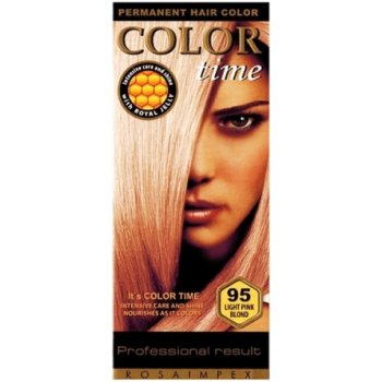 Color Time dlouhotrvající gelová barva na vlasy 95 světle růžová blond 85 ml
