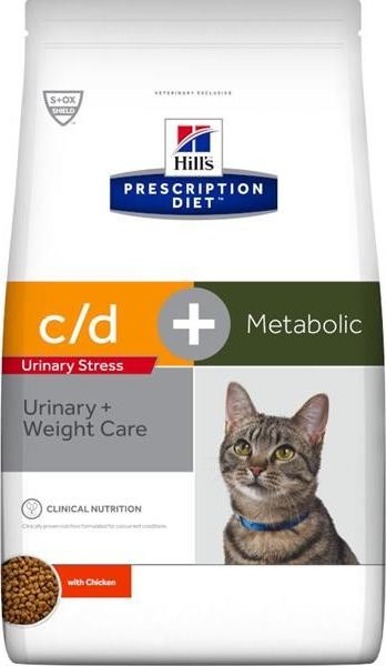 Hill\'s Fel.PD C/D dry Urinary Stress Metabolic NEW 3 kg