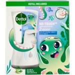 Dettol bezdotykový dávkovač mýdla + tekuté mýdlo aloe a bambus 250 ml – Zboží Dáma