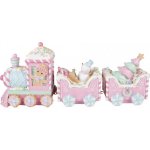 Vánoční dekorace růžový cukrový vláček Pastel Christmas Chic - 45*12*19 cm - Clayre & Eef – Hledejceny.cz