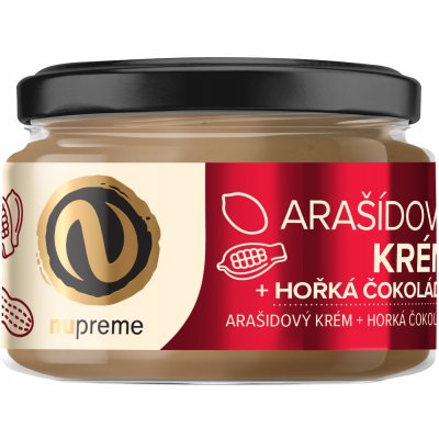 NUPREME Arašídový krém s hořkou čokoládou 220 g