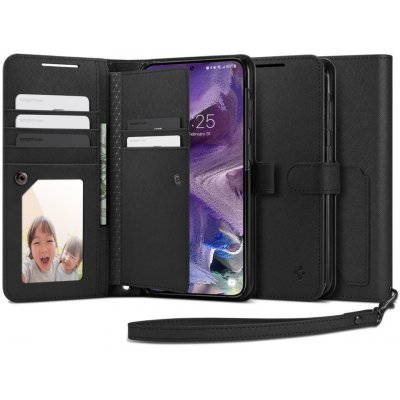 Pouzdro Spigen Wallet S Plus Galaxy S23 černé