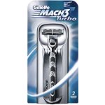 Gillette Mach3 Turbo + 2 ks hlavic – Zboží Dáma