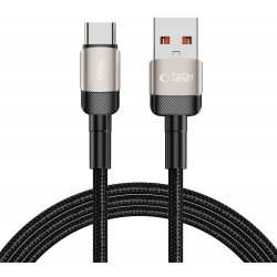 Tech-Protect YJ-0043 USB-A / USB-C 100W/5A, 2m, titanový