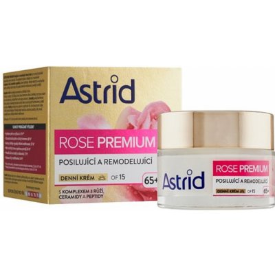 Astrid Rose Premium 65+ posilující a remodelující denní krém OF15 50 ml – Zbozi.Blesk.cz