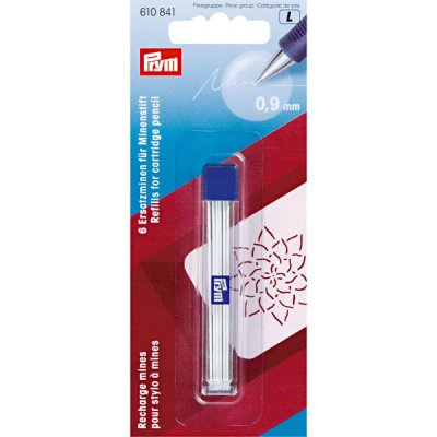 Náhradní tuha Prym bílá do značkovací tužky 0,9 mm, 6ks – Zboží Mobilmania