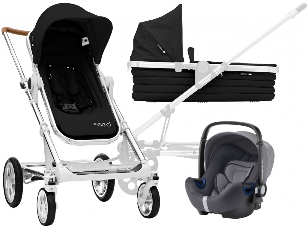 Britax SET Seed Papilio Silver Cognac/Black 2020