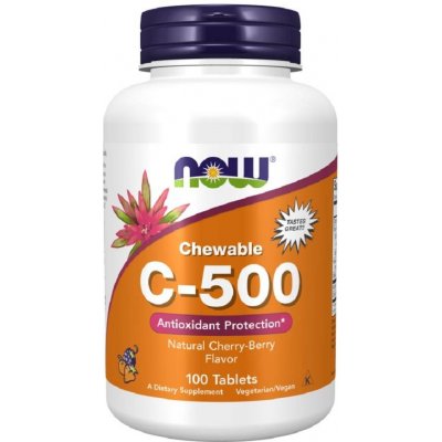 now foods vitamin c 500 mg 100 tablet třešeň a bobule