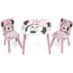 Arditex dětský stůl s židlemi Minnie Mouse růžový – Zboží Dáma