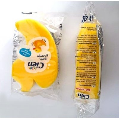 Cien kids dětská koupelová a mycí houba kačenka žlutá 1 ks – Zboží Dáma