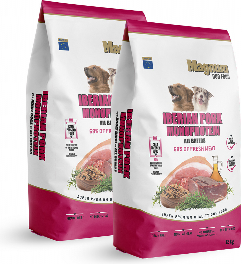 Magnum Iberian Pork & Monoprotein All Breed 2 x 12 kg