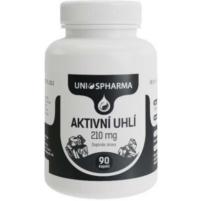 Uniospharma Aktivní uhlí 210 mg 90 tablet – Zboží Mobilmania