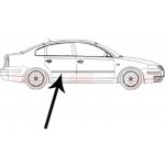 Polcar Pravá zadní ochranná lišta dveří VW Passat B5 / 1996-2000 – Hledejceny.cz