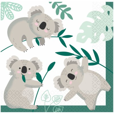 Amscan Koala ubrousky 16ks 33x33cm – Hledejceny.cz