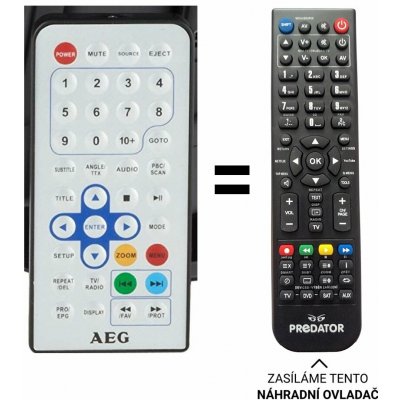 Dálkový ovladač Predátor ECG CTV 4894DVB-T/DVD – Zboží Živě