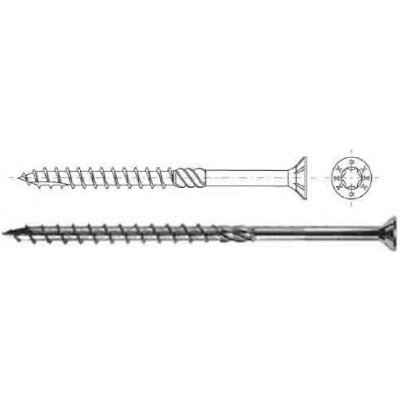 Vrut do dřeva konstrukční 6x160 zapuštěná hl. – Hledejceny.cz