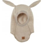 MIKK-LINE Merino kukla dětská s oušky hnědá Melange Offwhite Bunny Mikk Line – Zboží Dáma