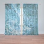 Sablio Záclony Magická modrá: 2ks 150x250cm – Hledejceny.cz
