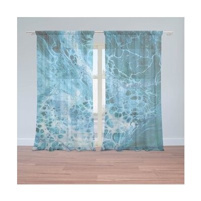 Sablio Záclony Magická modrá: 2ks 150x250cm – Hledejceny.cz