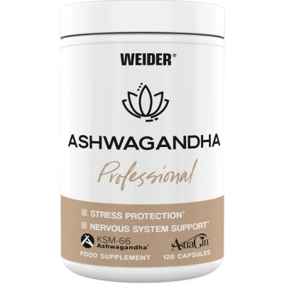 Weider Ashwagandha Profesional 120 kapslí – Hledejceny.cz