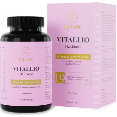 Luvené Vlasová výživa Vitallio Hairboost 120 tablet – Zbozi.Blesk.cz